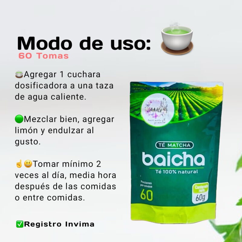 Té Matcha Baicha: Energía Natural y Bienestar para tu Salud - Image 3