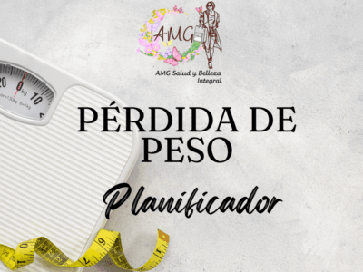 Planificador de Pérdida de Peso: Registro de Medidas y Metas (PDF Descargable)